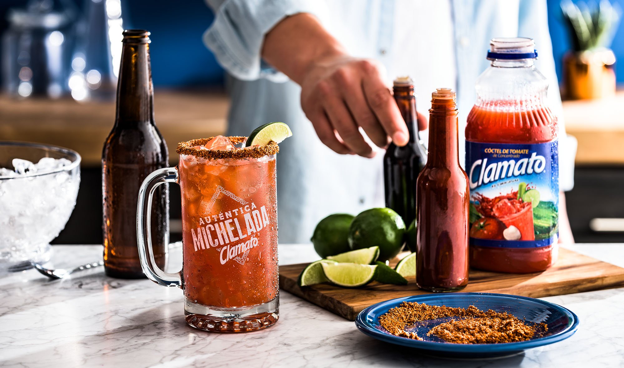 Receta la Auténtica Michelada Clamato Original Bebida