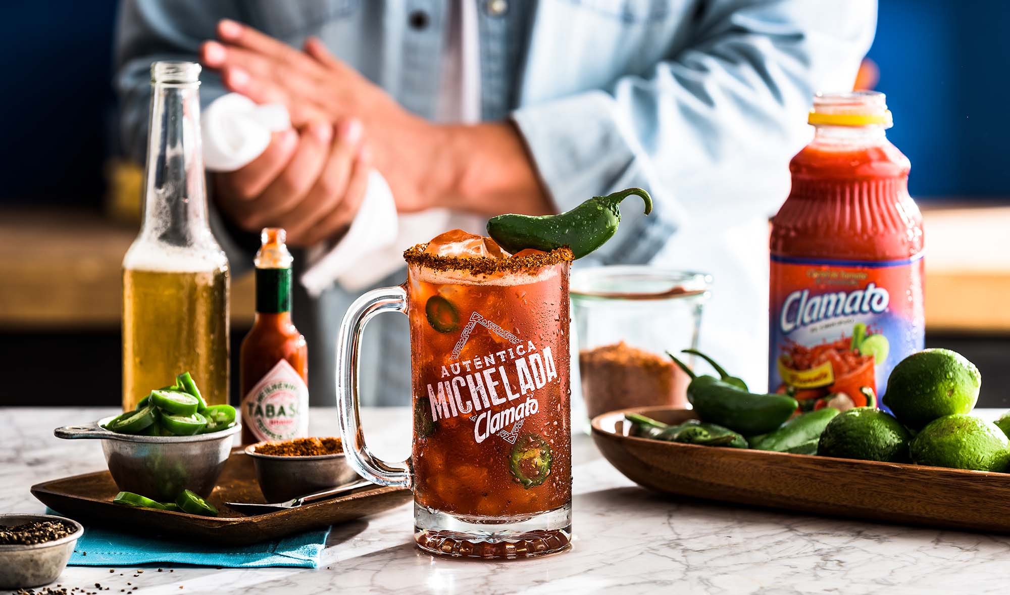 Receta Spicy Michelada Clamato Bebida