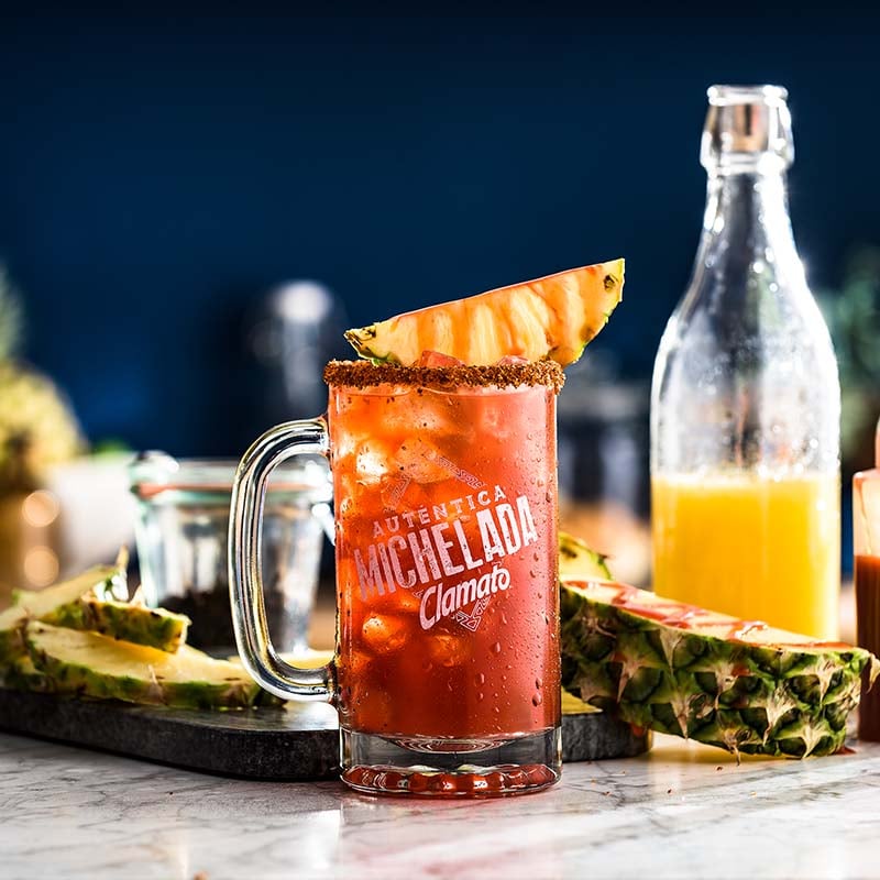 Pineapple Clamato Michelada Drink Recipe