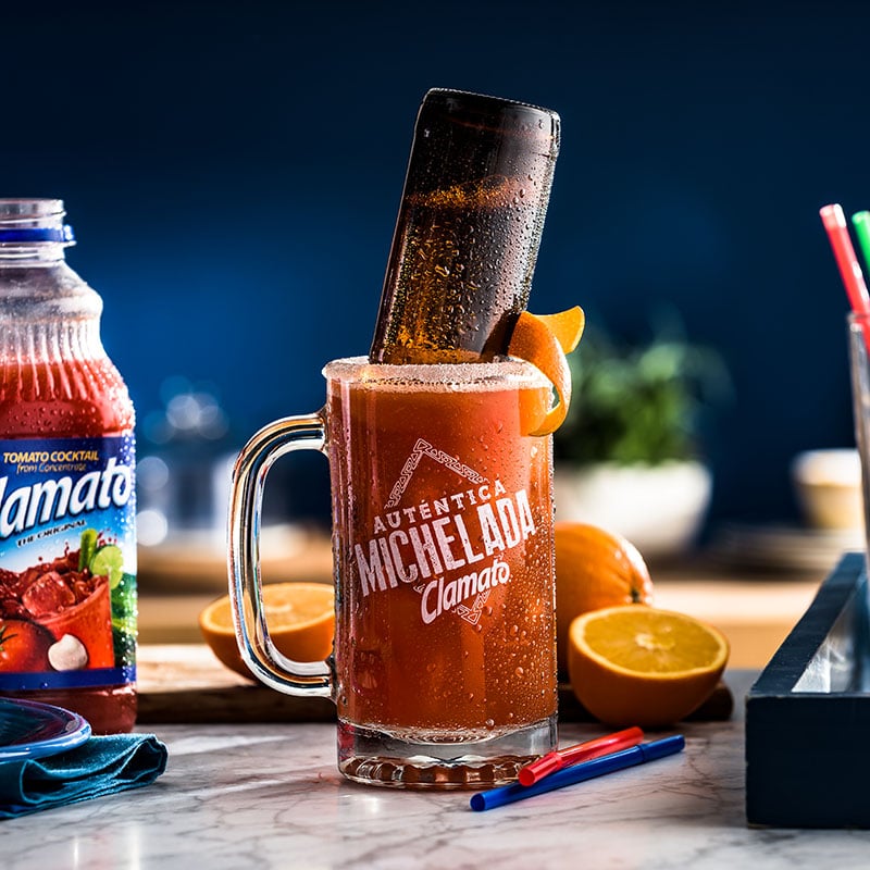 Tropical Clamato Michelada Drink Recipe